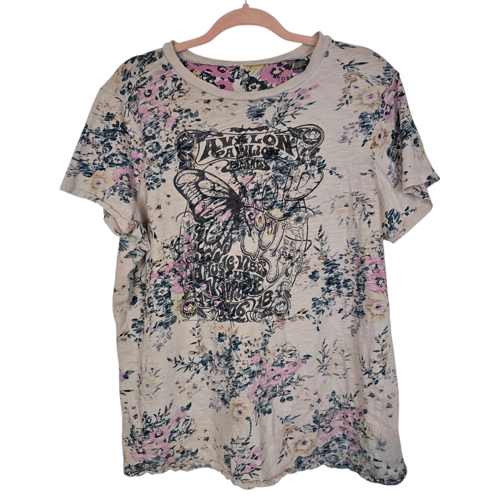 Torrid 2 Hippie Vibe Floral Graphic Tee